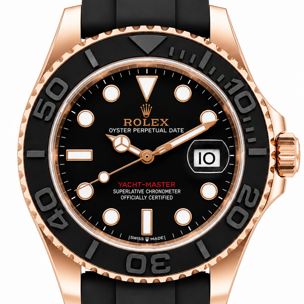 Rolex Yacht Master 40MM 116655 18K RG Oysterflex Watch